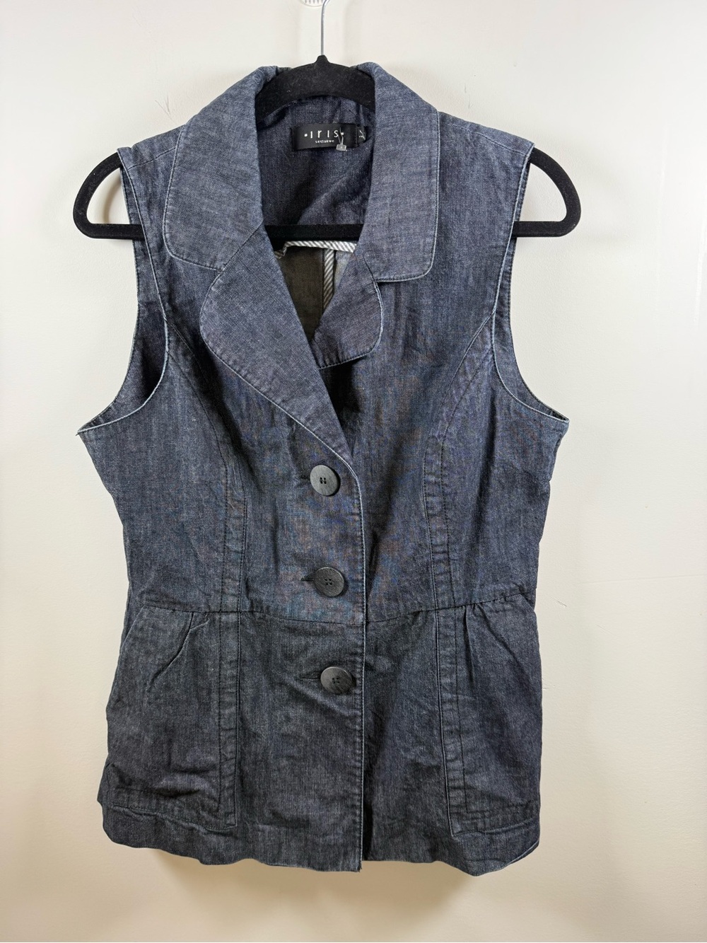 IRIS SETLAKWE | Denim Vest Size M 19” P2P